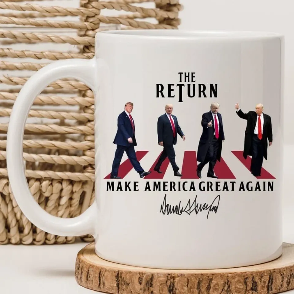 The Return Make America Great Again Trump Mug, Trump Political Coffee Accent Mug