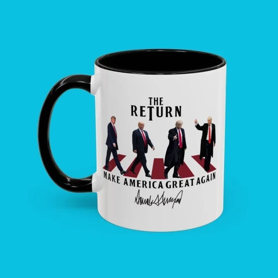 The Return Make America Great Again Trump Mug, Trump Political Coffee Accent Mug