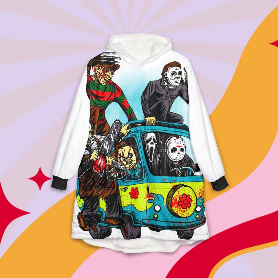 Horror friends Hooded Blanket