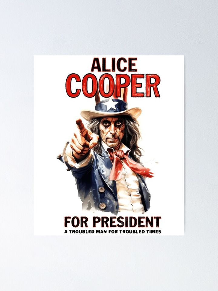 Alice Cooper Poster – Classic Rock Wall Decoration for Collectors