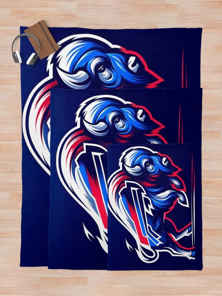 Buffalo Football Throw Blanket