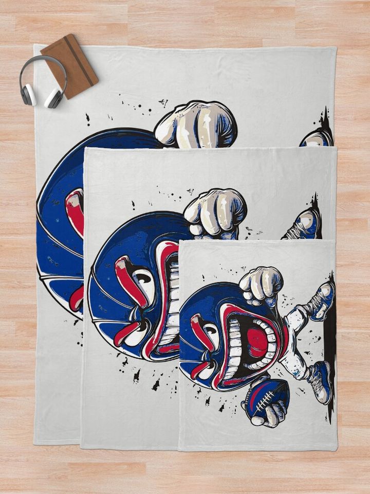 Funny Buffalo Bills Football Player Throw Blanket