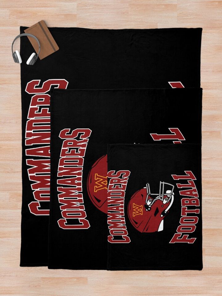 Art - washington commanders Throw Blanket