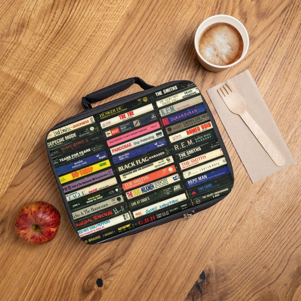 Cassettes Lunch Bag, Back to School Bag, Gift for Kid