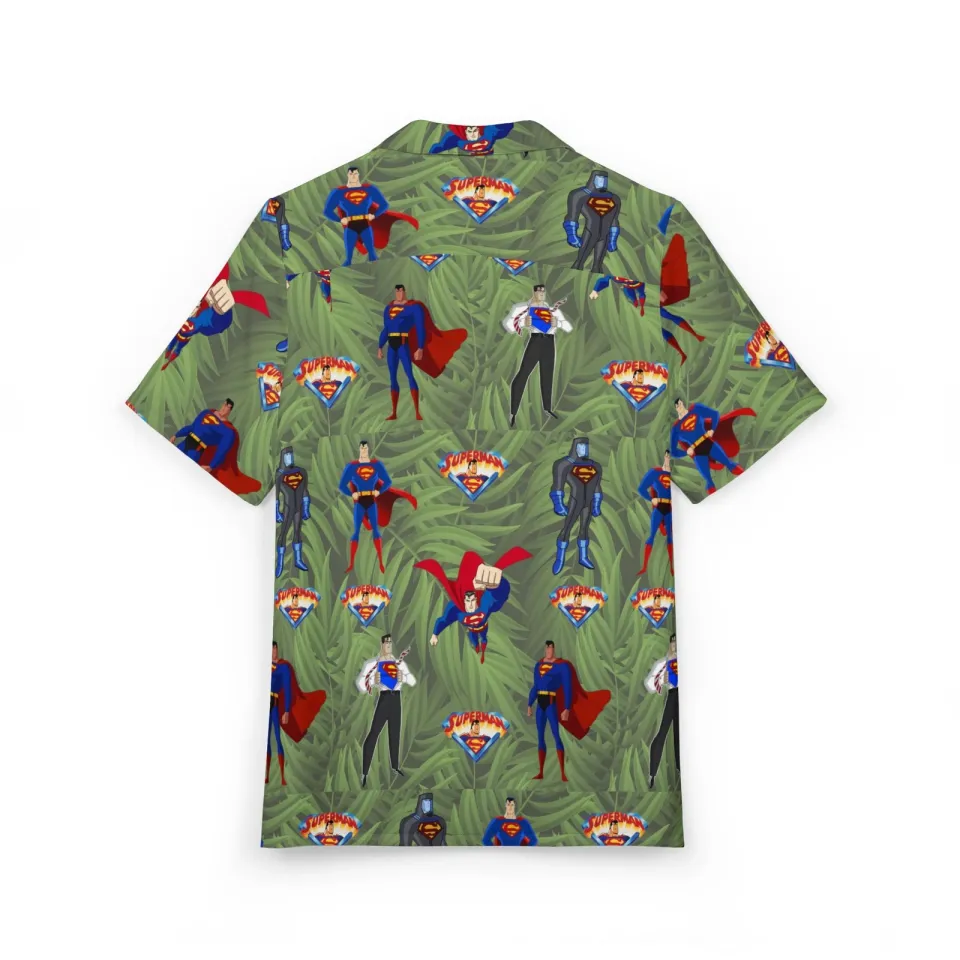 Superman Animated Unisex Hawaiian Shirt