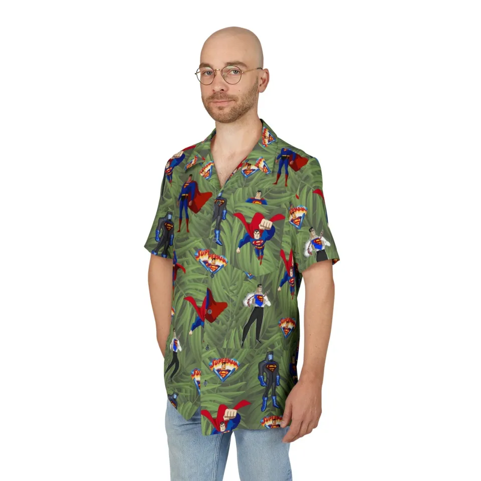 Superman Animated Unisex Hawaiian Shirt