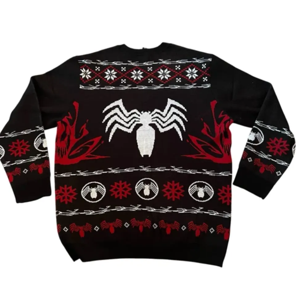 Our Universe Marvel Venom Holiday Fair Isle Sweater Medium