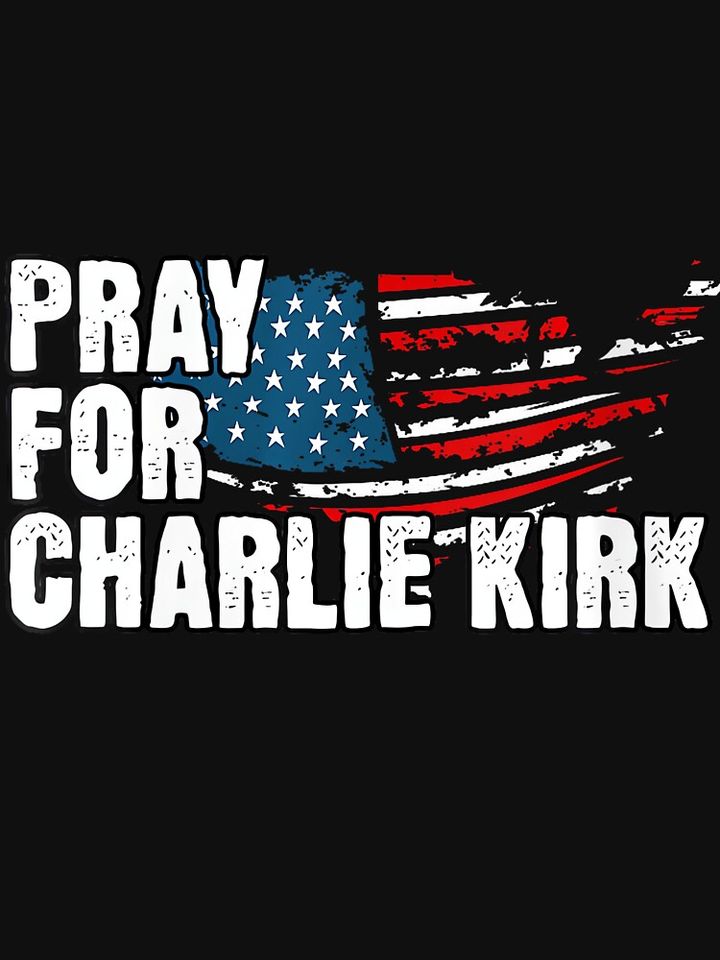 Pray For Charlie Kirk American Flag Essential T-Shirt