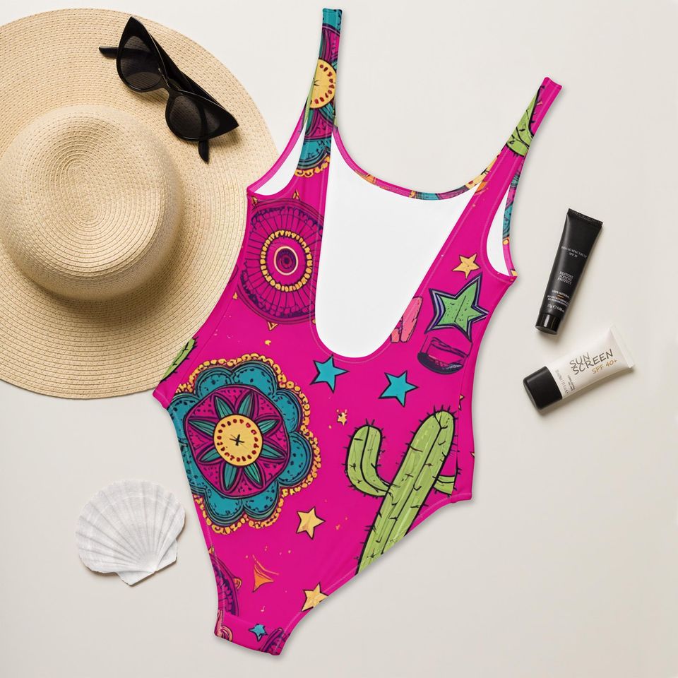 One Piece Western Swimsuit