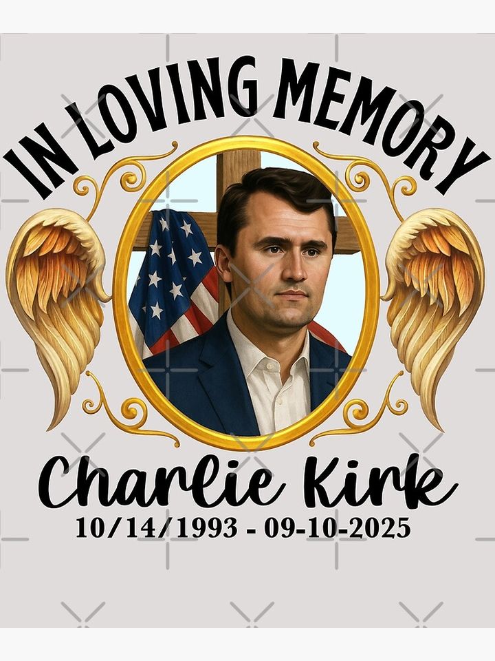 Charlie Kirk in memory patriot freedom USA  Poster