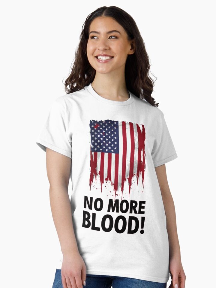 NO MORE BLOOD! Classic T-Shirt, Memory Charlie Kirk, Rip Charlie Kirk T shirt
