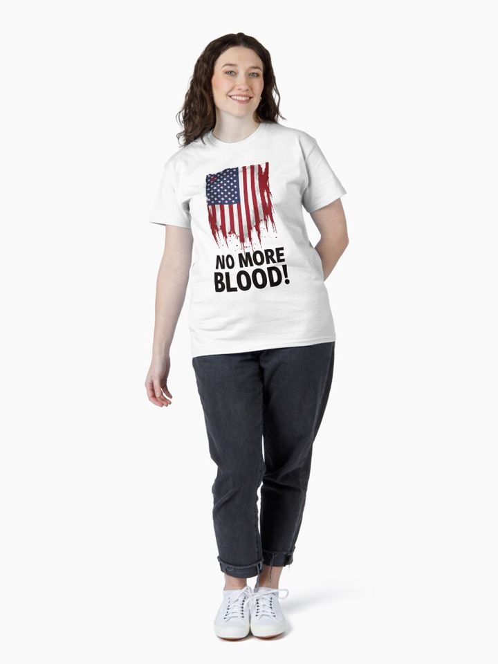 NO MORE BLOOD! Classic T-Shirt, Memory Charlie Kirk, Rip Charlie Kirk T shirt