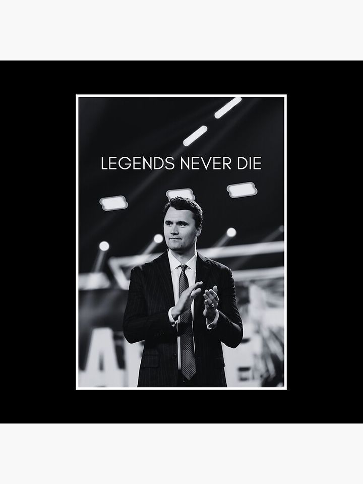 Charlie Kirk - Legends never die Tote Bag