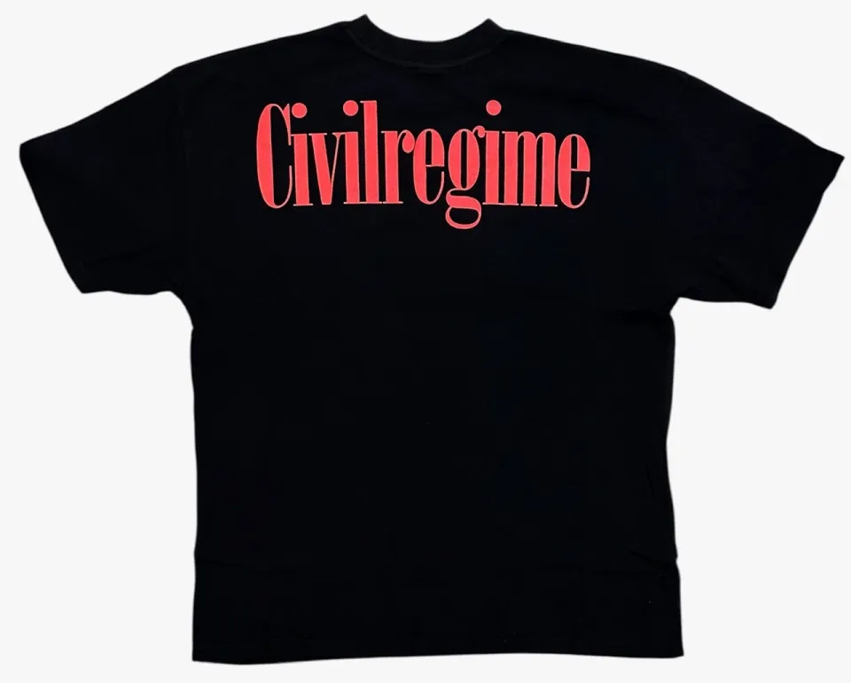 Civil Regime X Dragon Ball Z Red Oversized T-Shirt