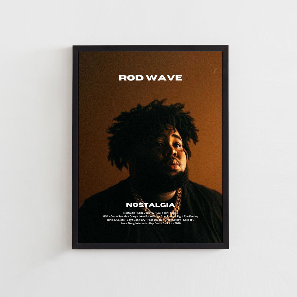 Rod Wave Digital Download Poster, Nostalgia Album