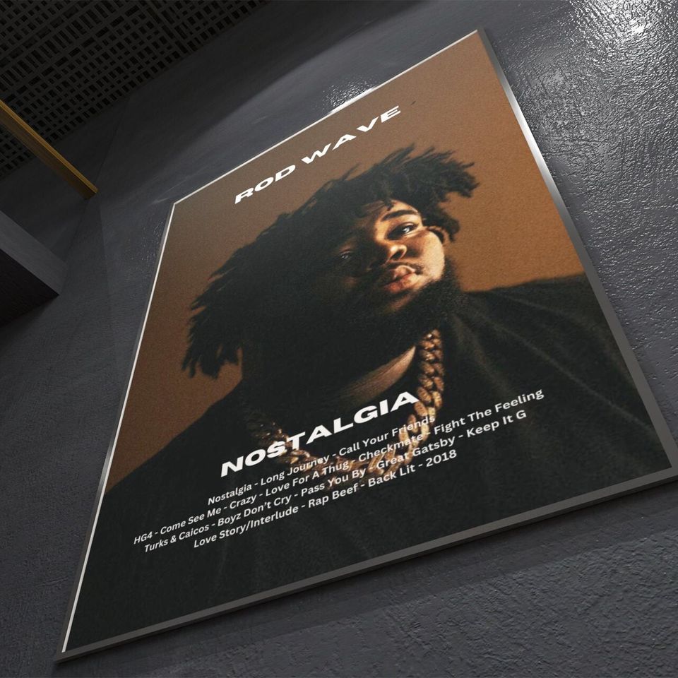 Rod Wave Digital Download Poster, Nostalgia Album