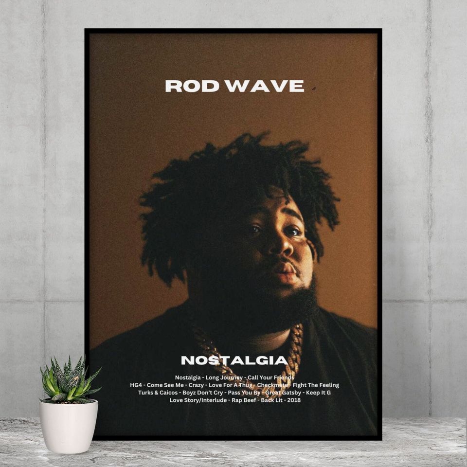 Rod Wave Digital Download Poster, Nostalgia Album