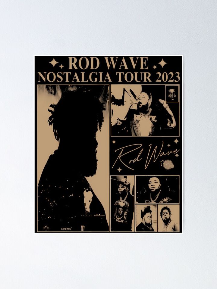 Rod Wave Nostalgia 90s Rap Music  Poster