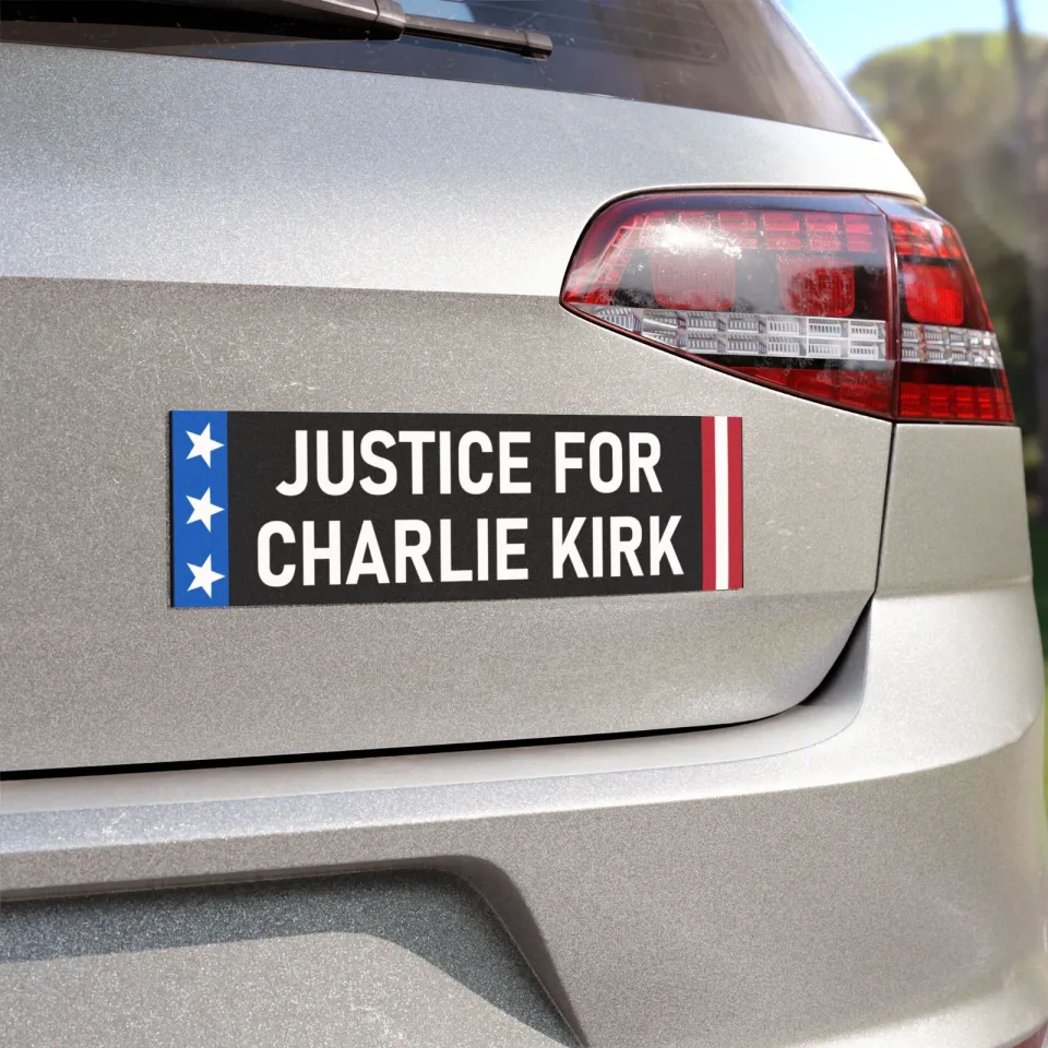 Justice for Charlie Kirk Car Magnet TPUSA Patriot RIP