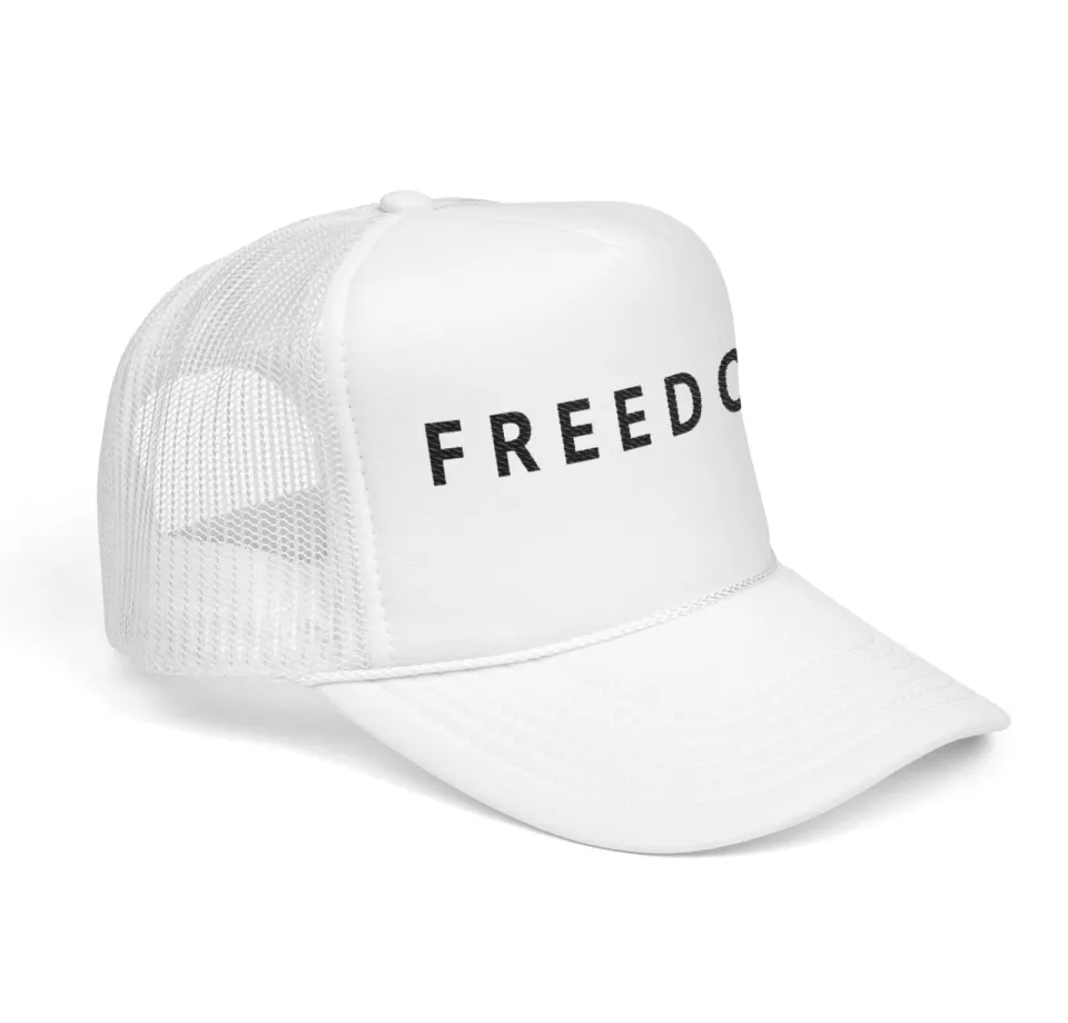 Freedom Hat Trucker Cap with Embroidered Foam Crown