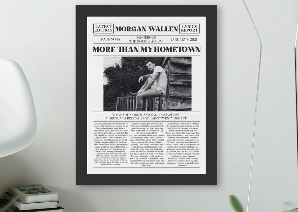 Wallen Western Retro Song Poster, Art, Gift, Wall Art Posters, Preppy Girly Dorm Room, Dorm Room Decor, Room Decor, Dorm Poster, Home Decor