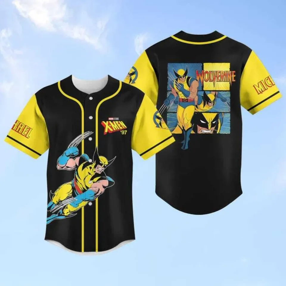 Personalized Wolverine X-Men '97 Superhero Gift For Him Baseball Jersey Shirt