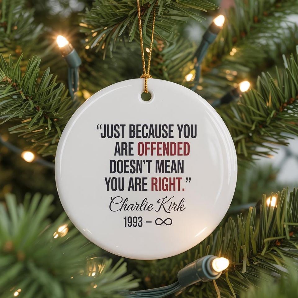 True Patriot Charlie Kirk, Republican Ornament, Patriotic American Gift, RIP Charlie Kirk