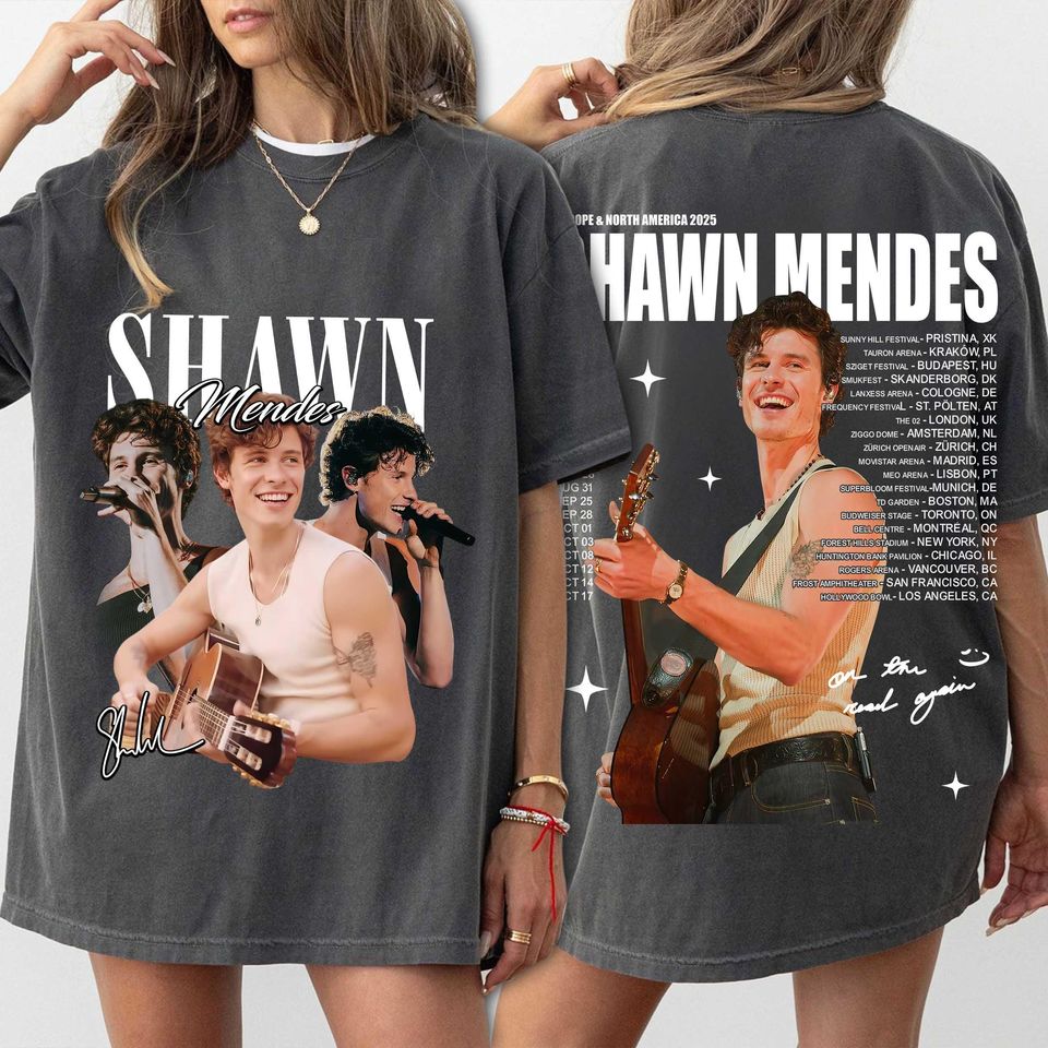 Shawn Mendes 2025 Concert Shirt