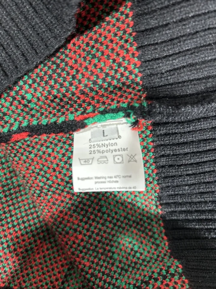 Ugly Christmas Sweater Size: LARGE Merry X MAS New