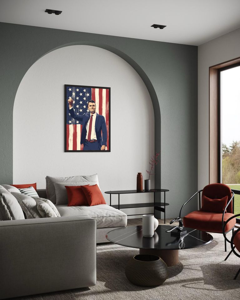 Charlie Kirk Tribute Poster - American Freedom