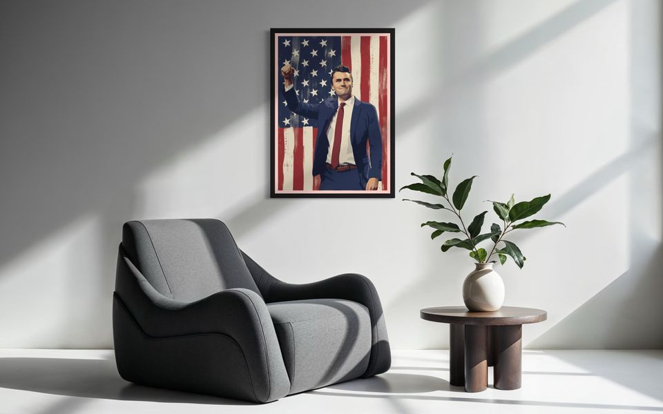 Charlie Kirk Tribute Poster - American Freedom