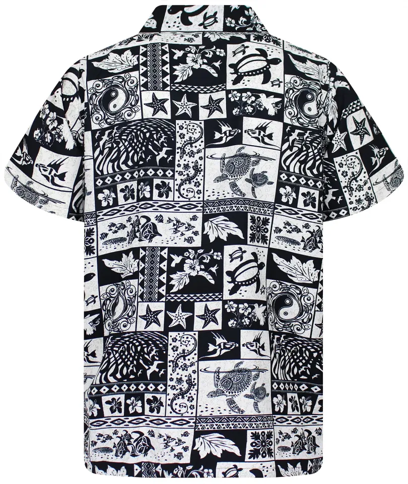 Funky Hawaiian Shirt Puzzle Black