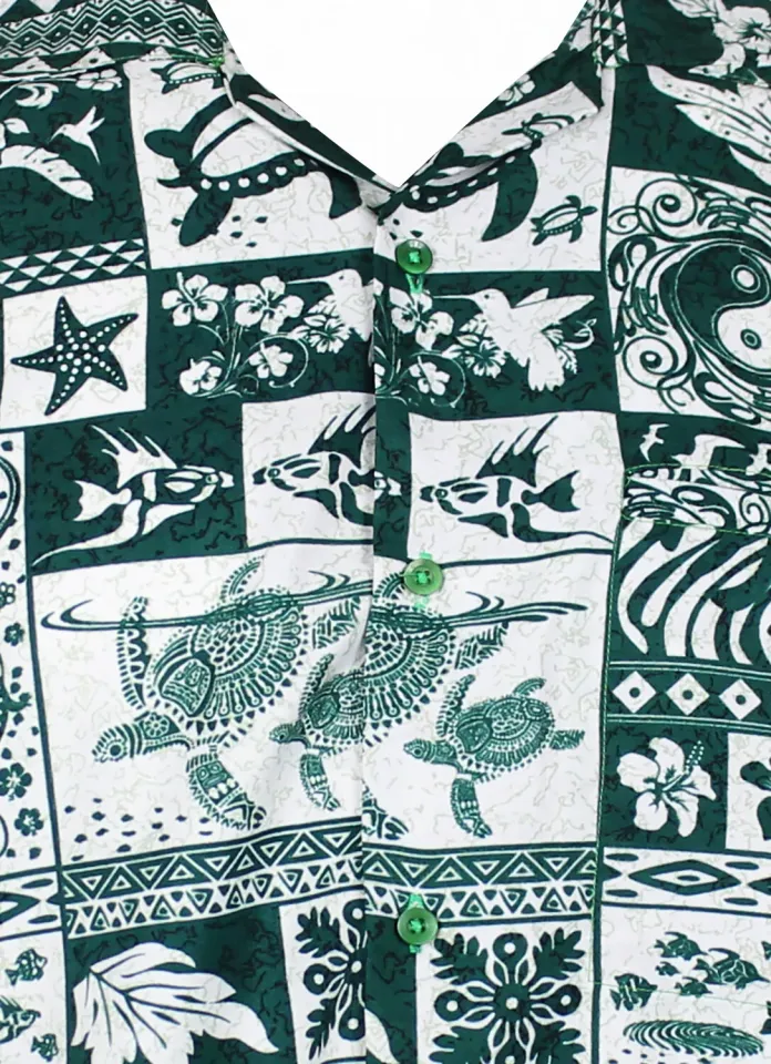 Funky Hawaiian Shirt Puzzle Green