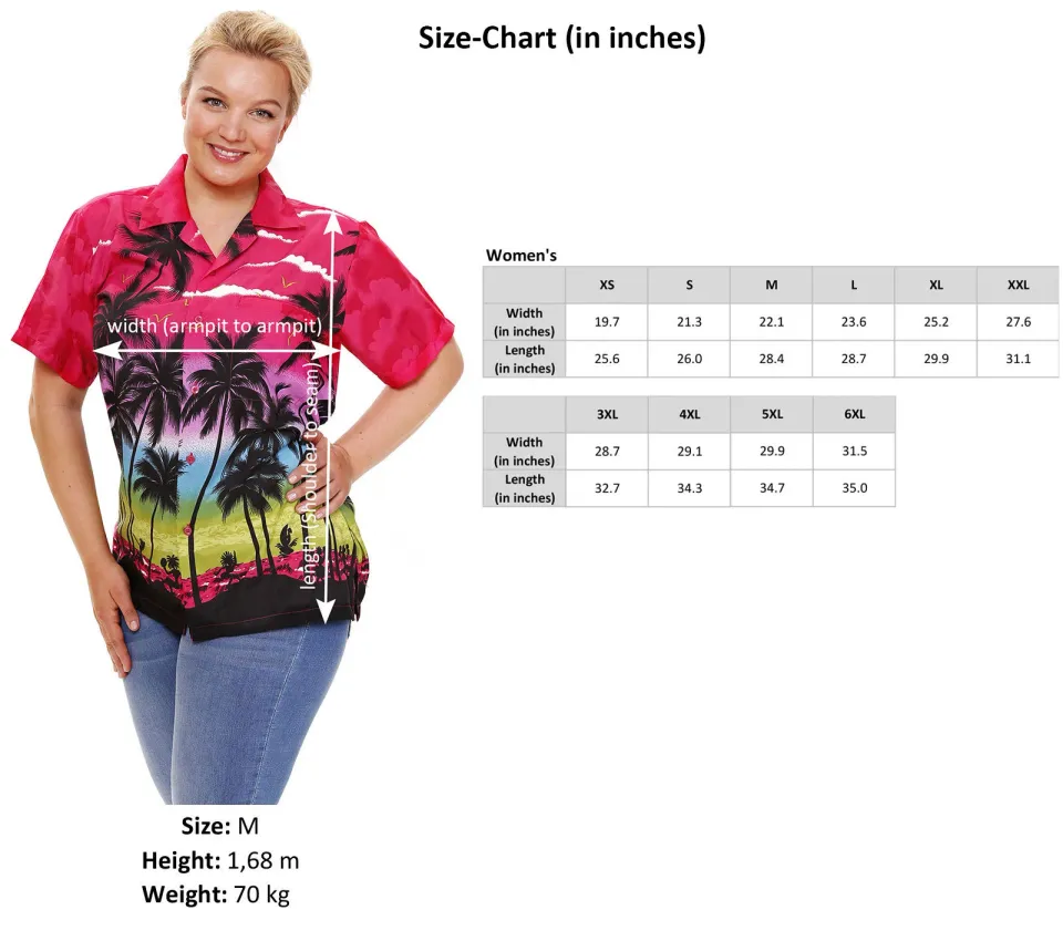 Funky Hawaiian Blouse Christmas Flying Hats Holiday Shirt