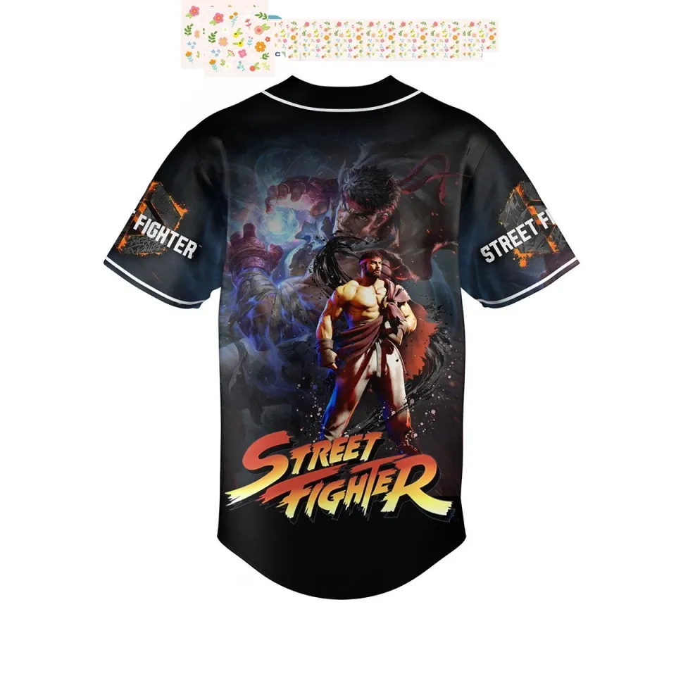 Street Fighter Capcom Nintendo Personalized Baseball Jersey