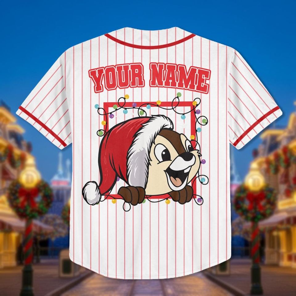 Custom Chip and Dale Christmas Jersey: Personalized Birthday Shirt