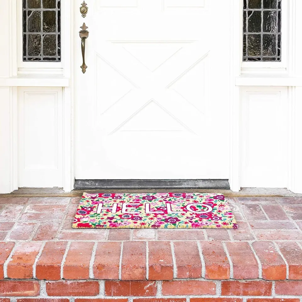 Natural Coir Hello Spring Door Mat