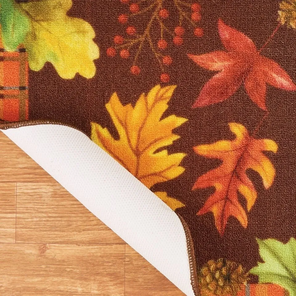 20x30 Autumn Leaves Tufted Skid-Resistant Kitchen Entryway Rug