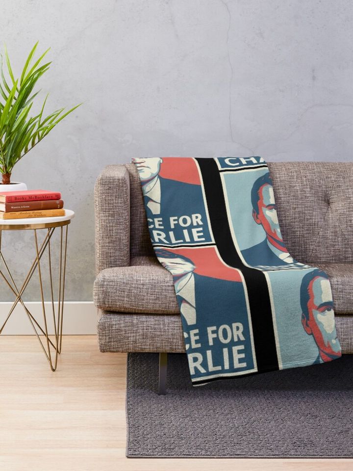 Justice For Charlie Kirk Retro Art Blanket