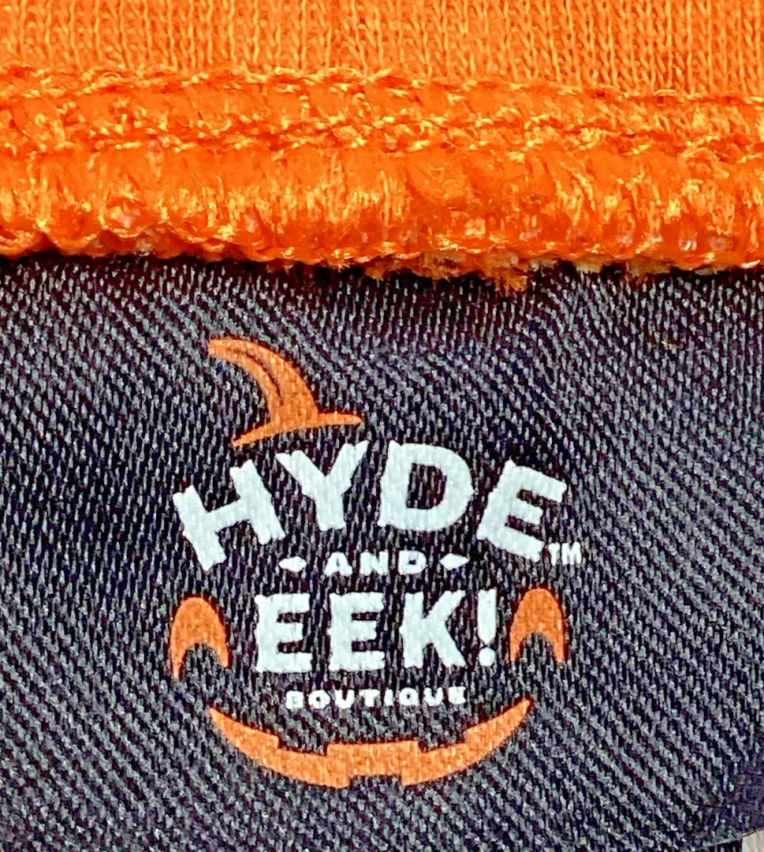 Hyde & Eek Boutique Size M Womens Halloween Pajamas/Orange, Black &amp