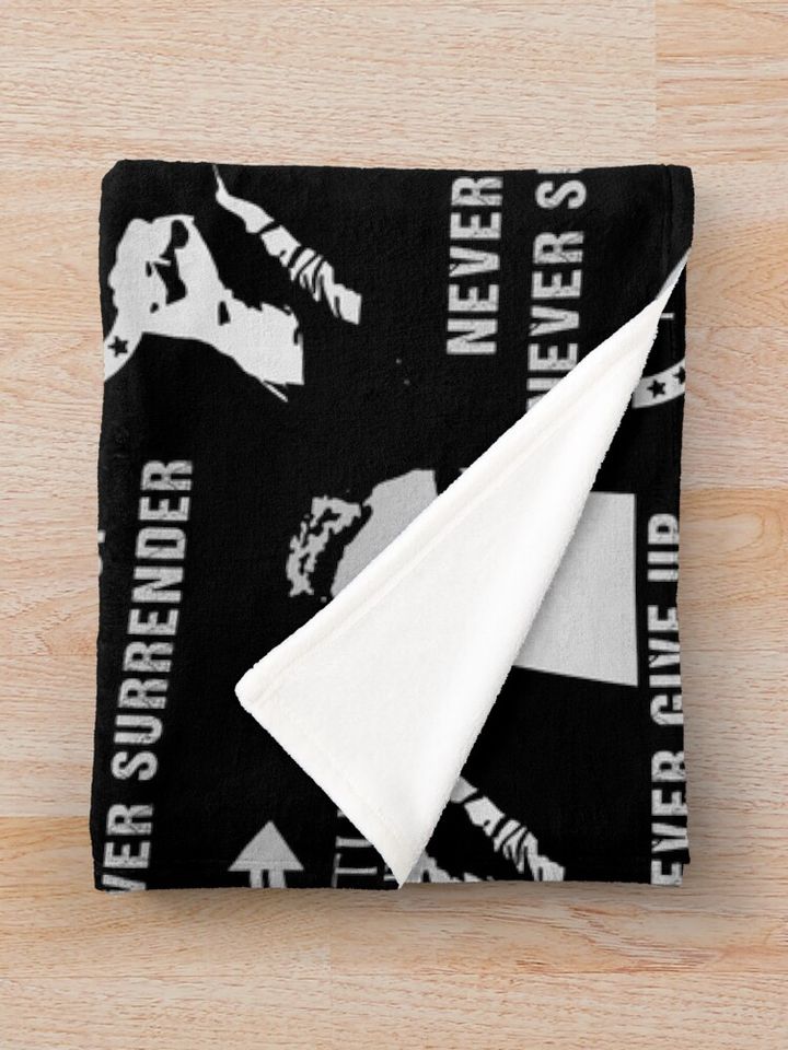 Charlie Kirk RIP Turning Point Never Give Up Never Surrender 2025 Blanket