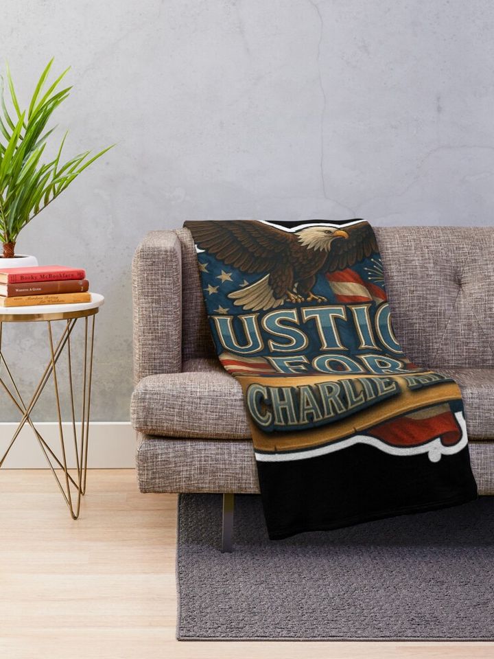 Justice For Charlie Kirk Blanket