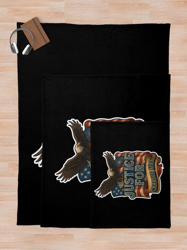 Justice For Charlie Kirk Blanket