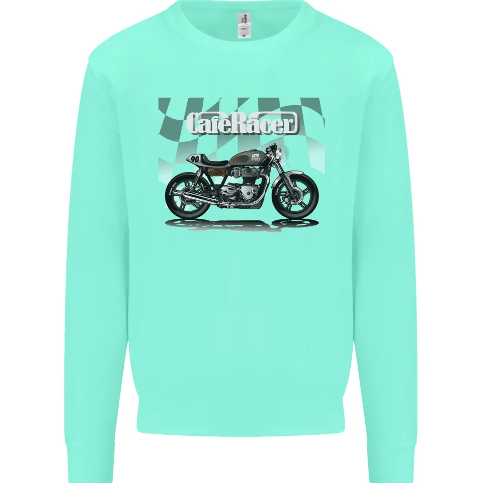 Cafe Racer Motorcycle Biker Men's Sweatshirt