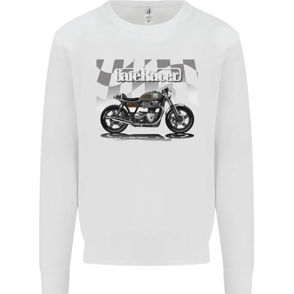 Cafe Racer Motorcycle Biker Men's Sweatshirt