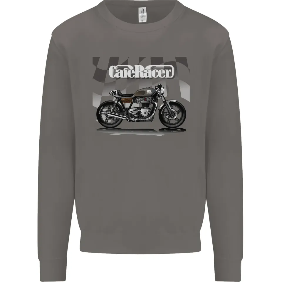 Cafe Racer Motorcycle Biker Men's Sweatshirt
