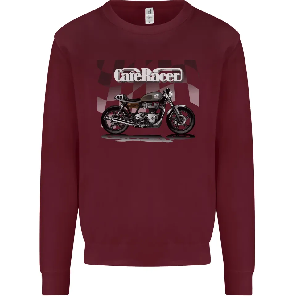 Cafe Racer Motorcycle Biker Men's Sweatshirt