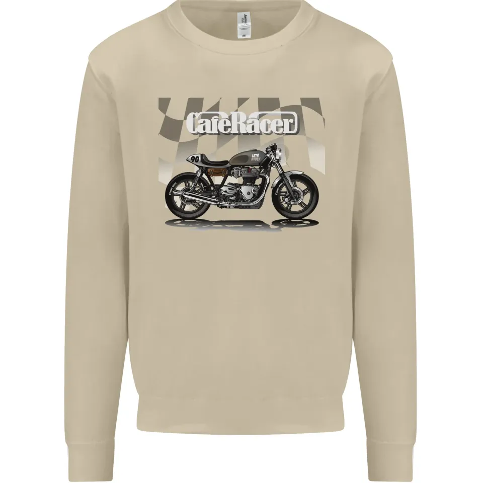 Cafe Racer Motorcycle Biker Men's Sweatshirt