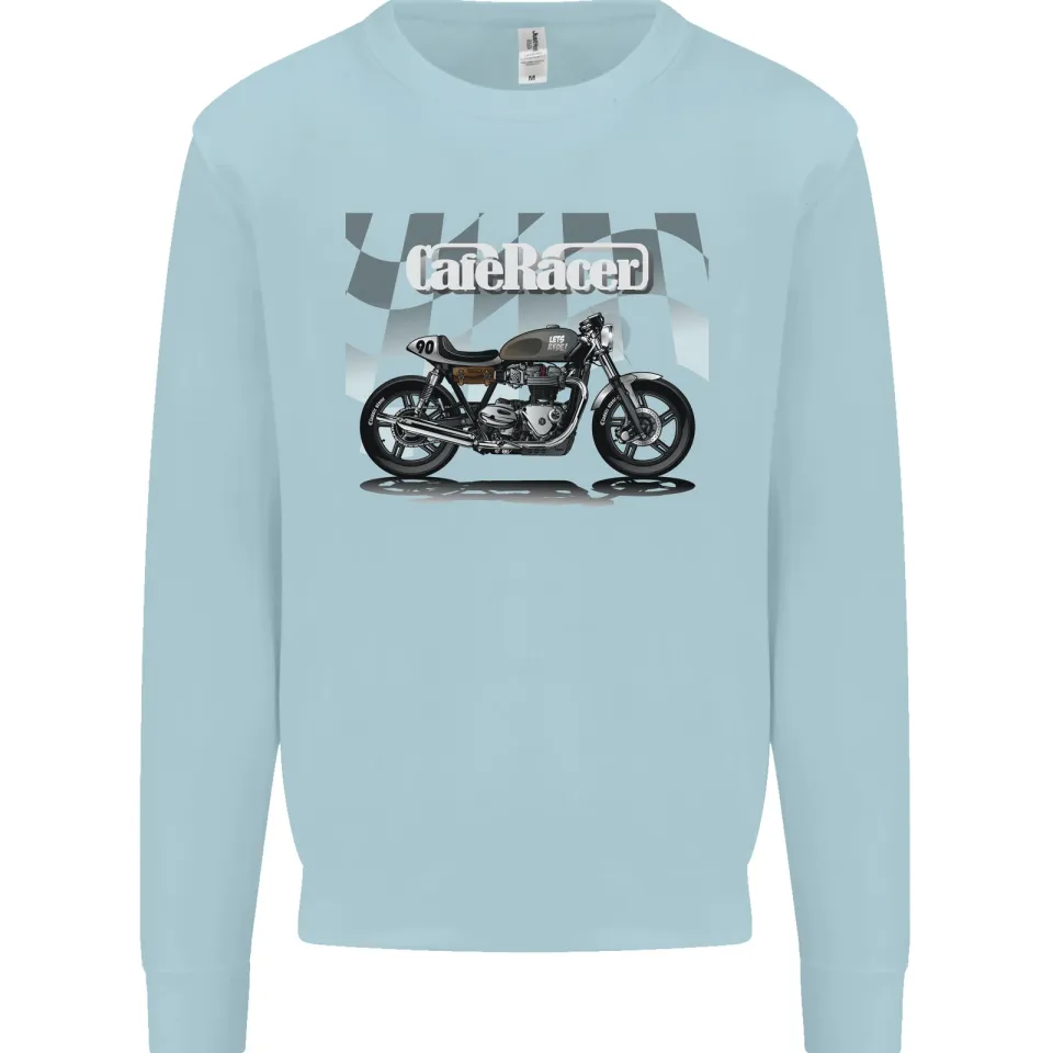 Cafe Racer Motorcycle Biker Men's Sweatshirt