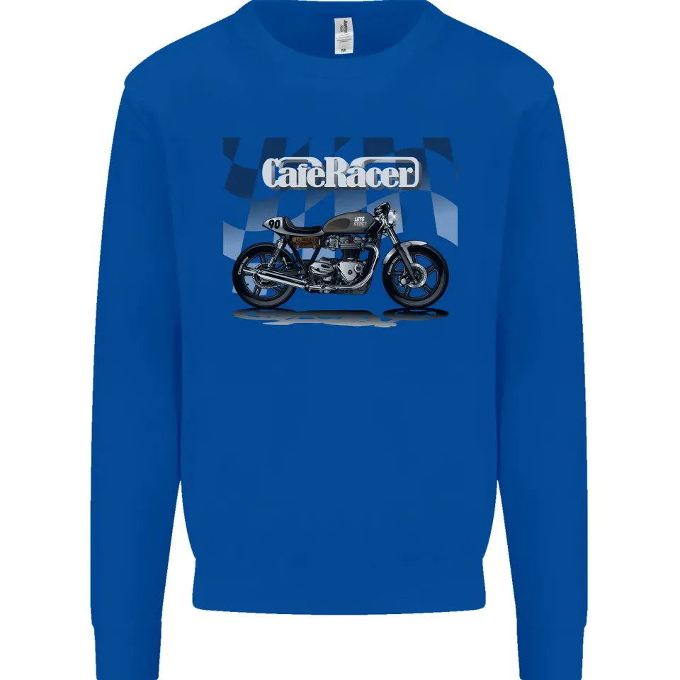 Cafe Racer Motorcycle Biker Men's Sweatshirt